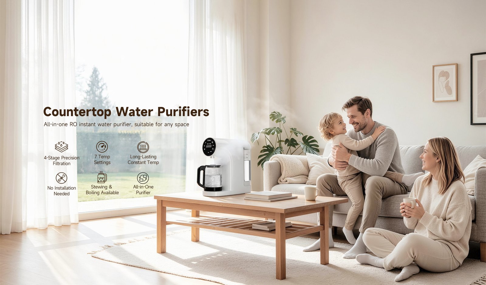 Countertop water purifier